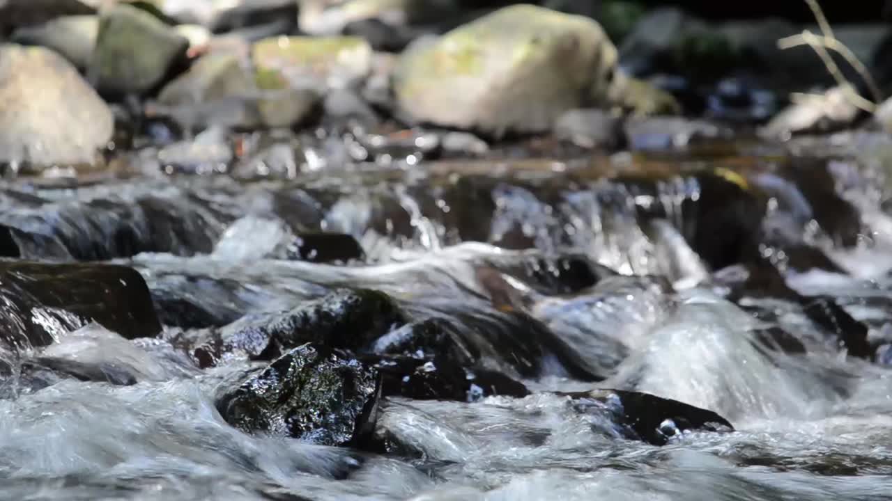 River cascade close up