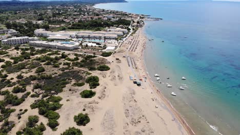 imágenes aéreas en 4k de la costa de corfú