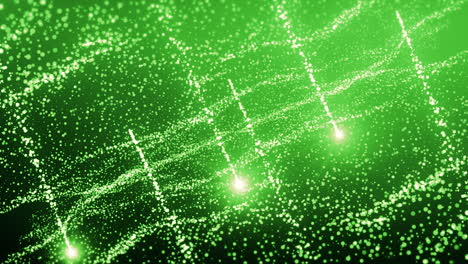 abstract green particle background