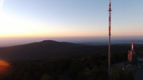 Fliegen-In-Richtung-Sonne-über-Wald