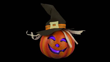 sombrero de calabaza naranja alfa