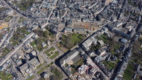aerial view of a european city