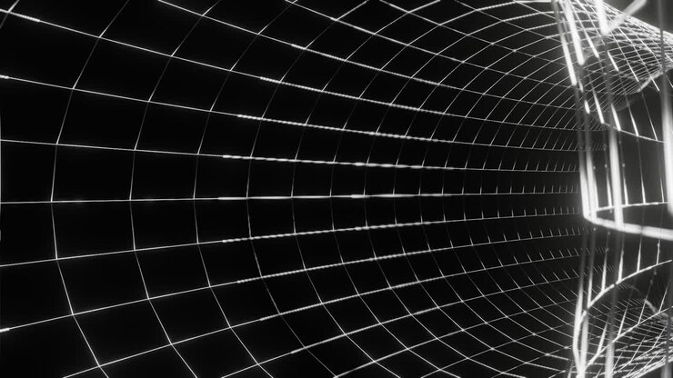 Plexus, scienza della rete astratta. Sfondo in movimento. Animazione in loop