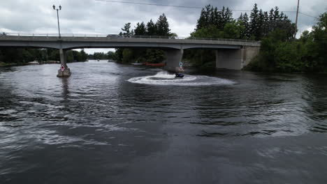 extreme sports - motorsport seadoo jet ski on a river