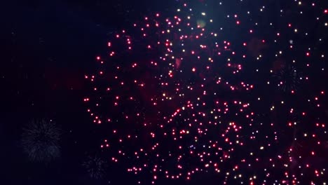 colorful fireworks lighting effect loop animation. celebration concept. diwali festival lights.