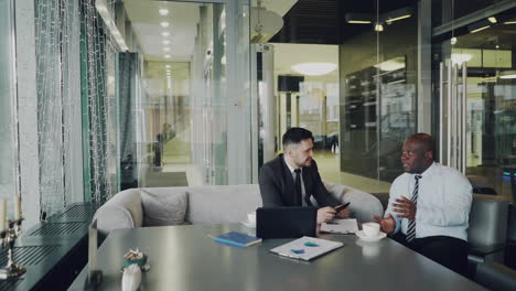 business meeting in modern office
