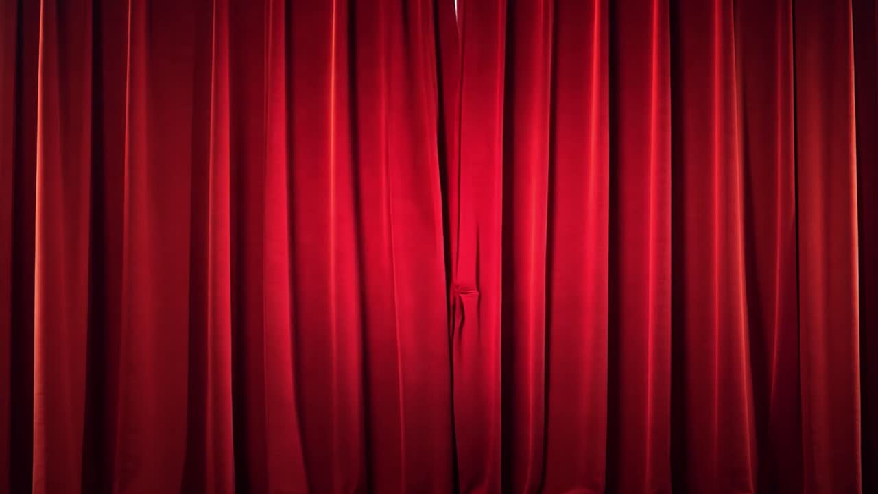Cortine rosse sul palco