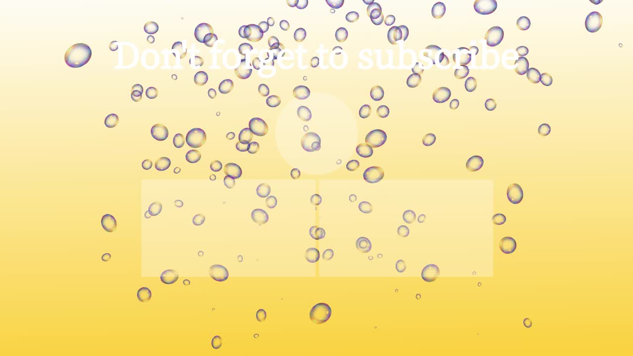 Bubble fancy end card ending screen motion graphics