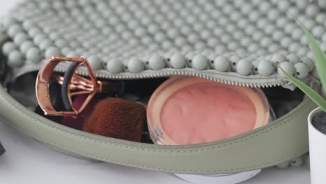 makeup bag with cosmetics
