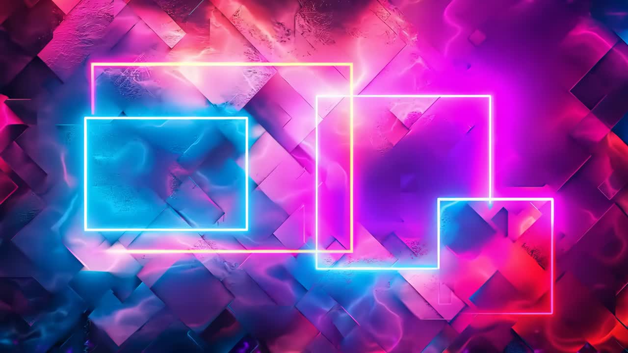 A colorful background with a square and a square in the middle of it