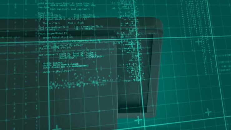 Animasjon av databehandling og former