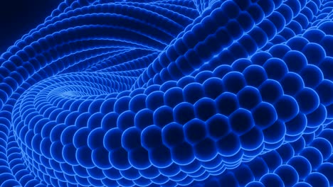 espiral 3d con textura de serpiente. diseño. animación hipnótica con espiral de serpente que se despliega. cuerpo enredado de serpente se despliega y se retorce