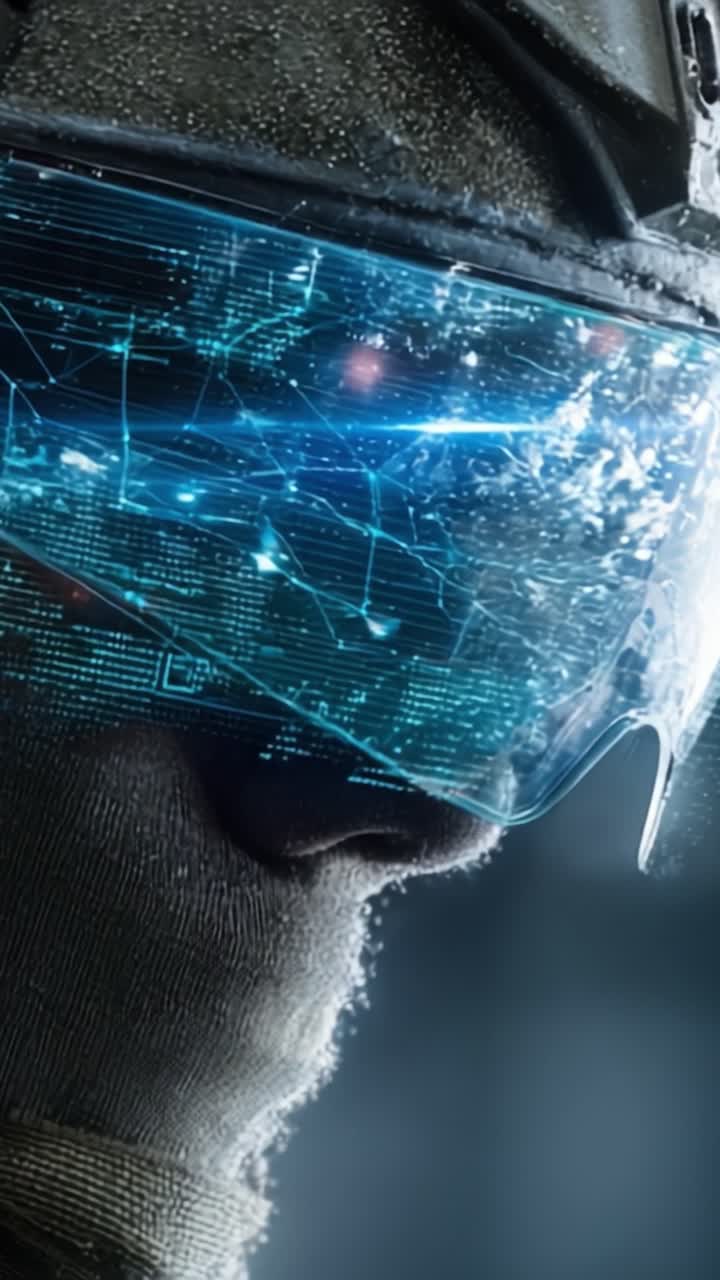 Futuristic Vision: Exploring the Interface of Enhanced Reality and Data Interaction through Advanced Wearable Technology in a Sci-Fi Setting