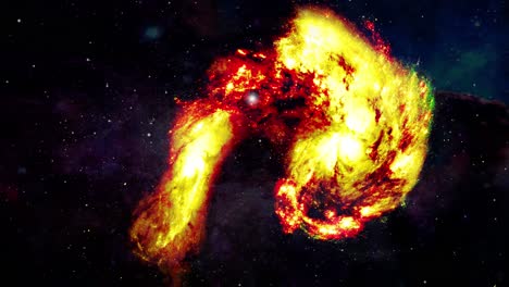 nubes nebulosas en el universo repleto de estrellas, cosmos