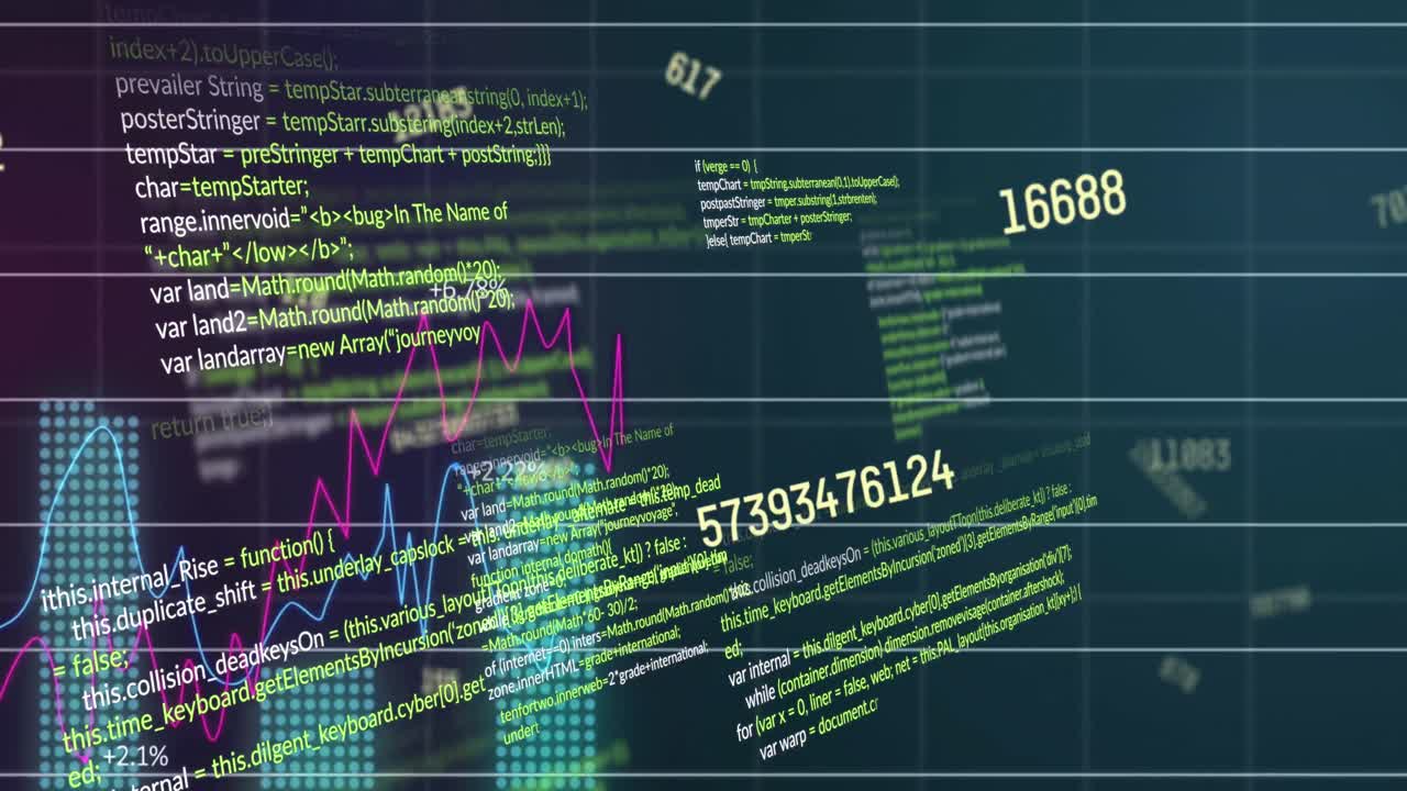 Animation of statistics and financial data processing over grid