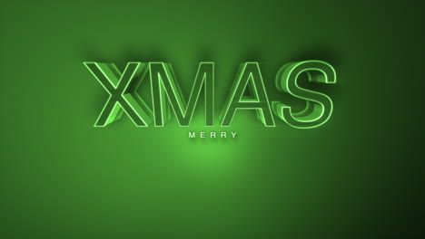 Monochrome-Merry-XMAS-text-on-green-gradient