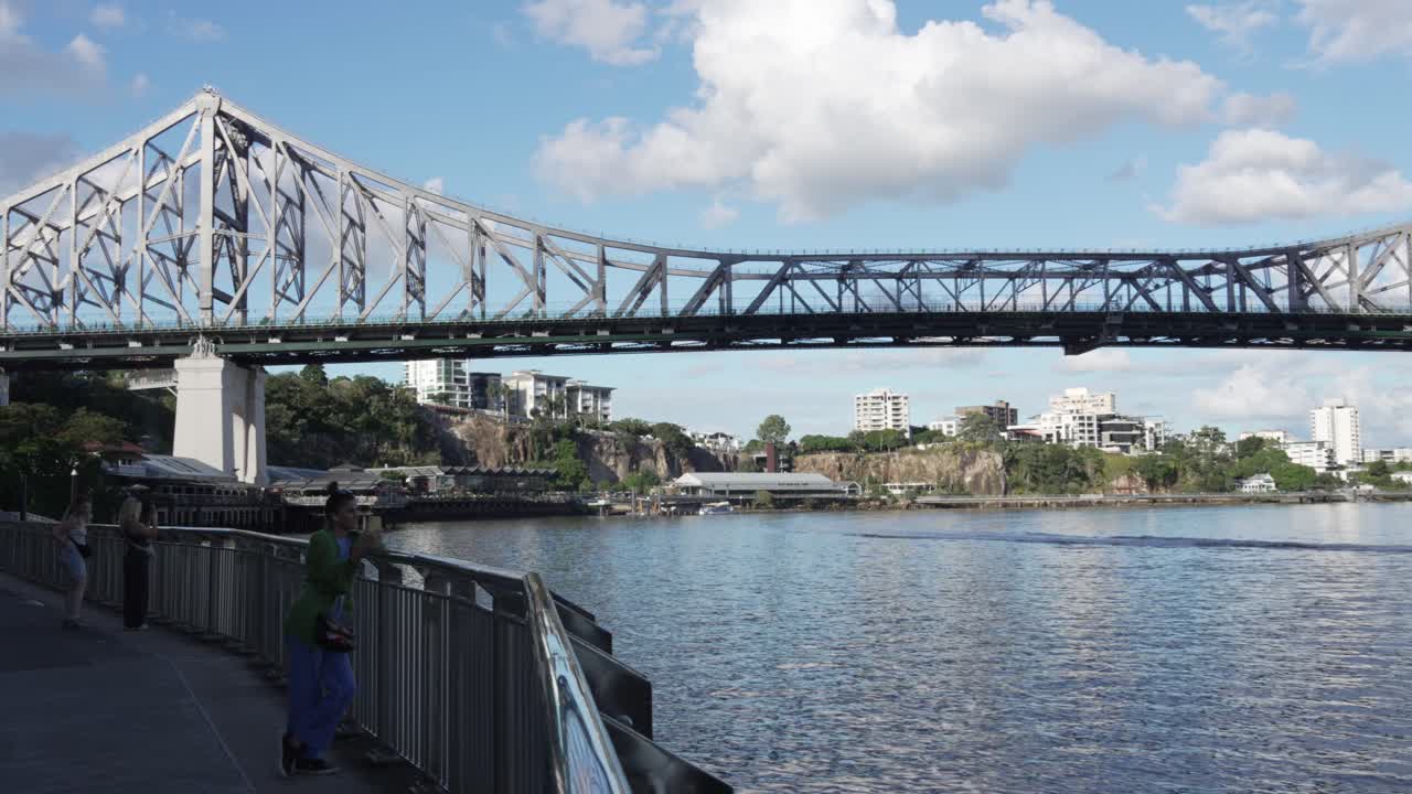 Story Bridge over Brisbane river in Australia heritage steel structure