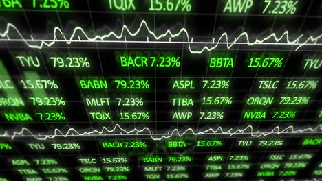 animation of financial data processing