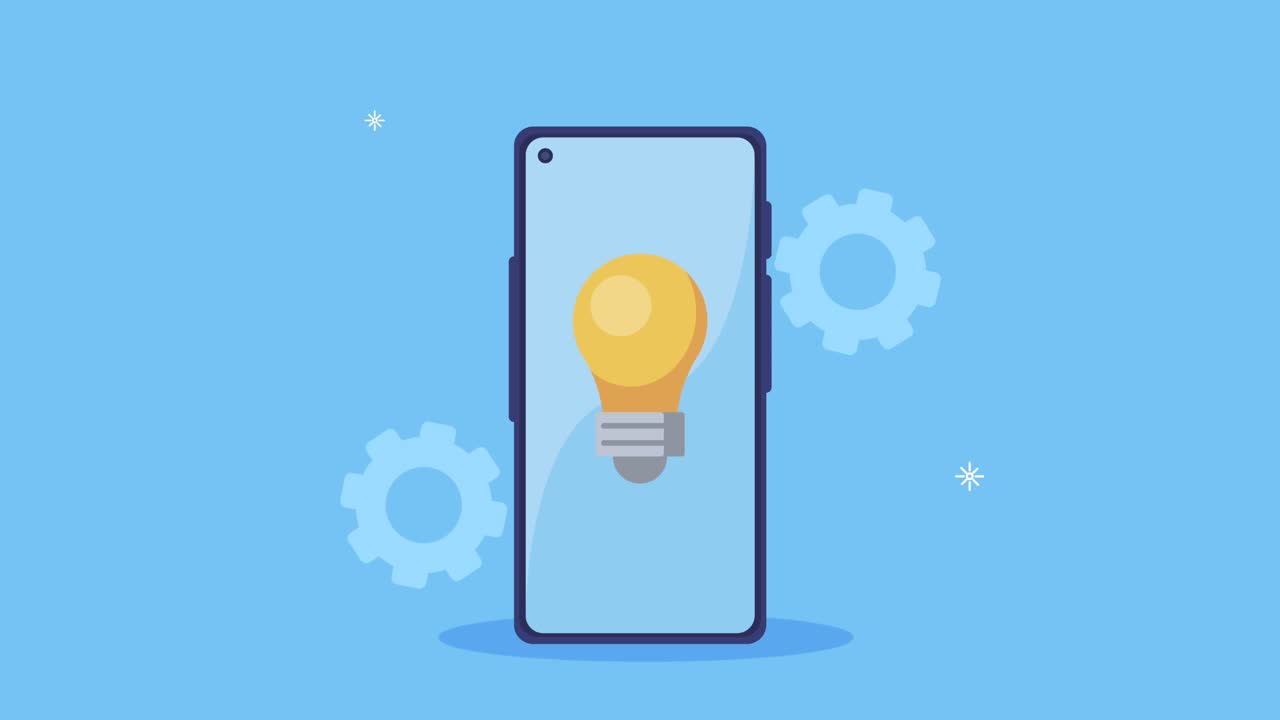 creative process with smartphone device