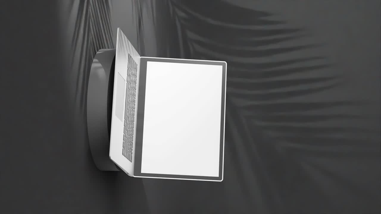 modelo de diseño de pantalla de portátil, vertical