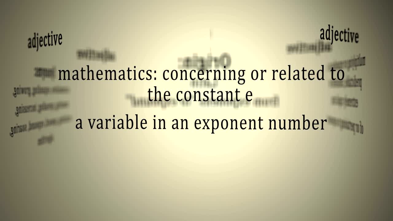 Definition: Exponential