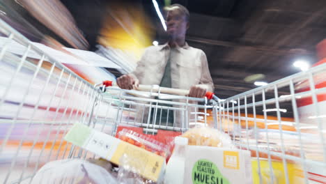 shopping at the grocery store
