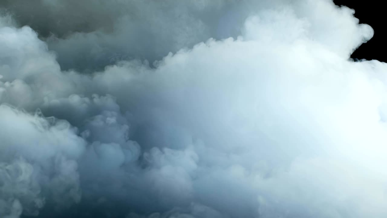 nubes de humo de hielo seco realista