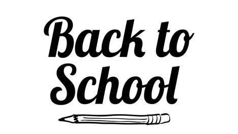 Animation-of-back-to-school-text-on-white-background