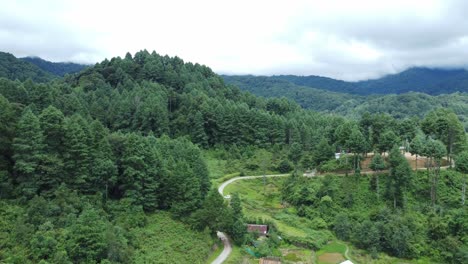 landscape view of valley in arunachal pradesh india