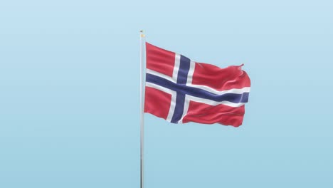 norway flag with alpha and background with different angle of movement