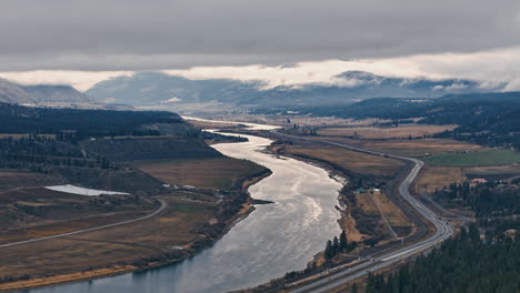 monte creek confluence: highways and waterways near kamloops