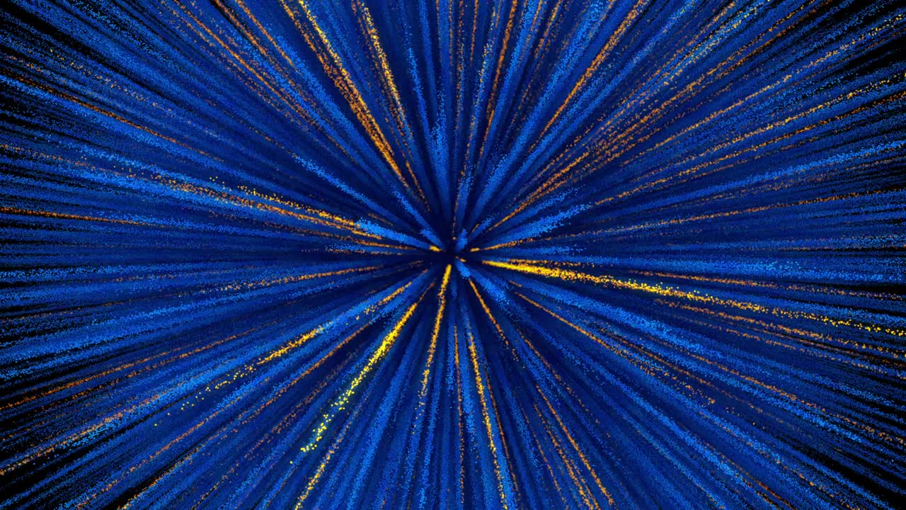 파란색과 반불 금 입자 먼지가 마 매트 (luma matte) 로 밖으로 폭발합니다.