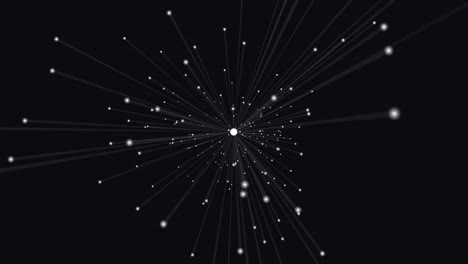 animación abstracta de haces que convergen a un solo punto