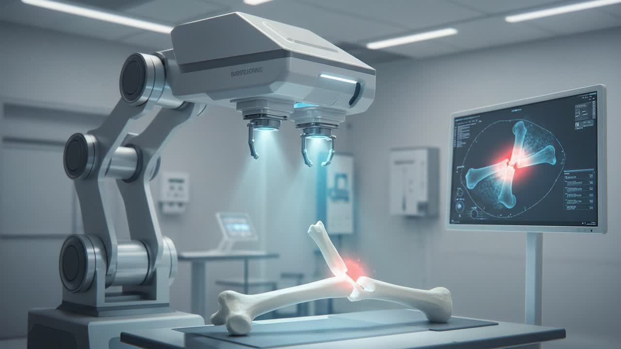 Advanced Robotic System Assisting in Osteoanalysis and X-Ray Visualization of Bone Fractures in a Medical Environment
