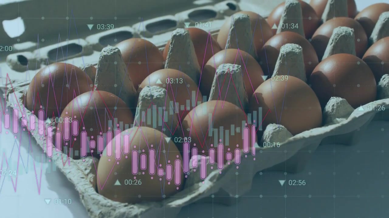 Magenta-Wellenform tritt von links ein, streicht über eine Zellstoffschale und visualisiert Frischemetriken.