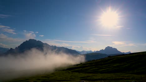 national nature park tre cime in the dolomites alps. beautiful nature of italy.