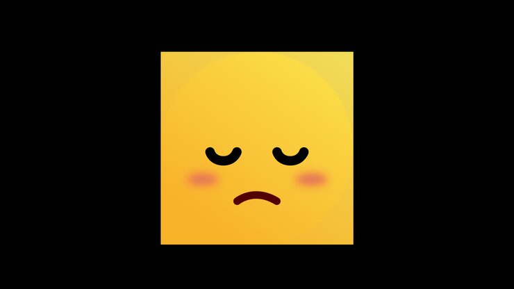 Sweaty Sad Face Emoji