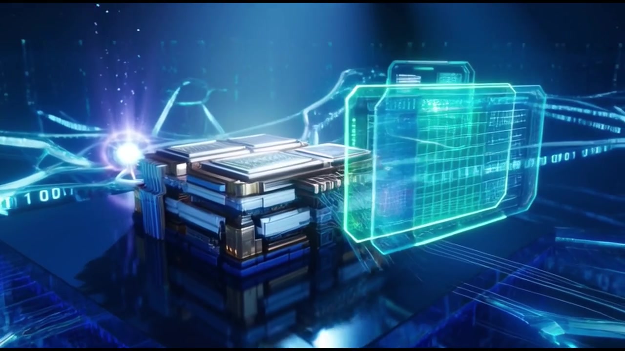 Digital Processor Chip Processing Data Streams in Futuristic Network