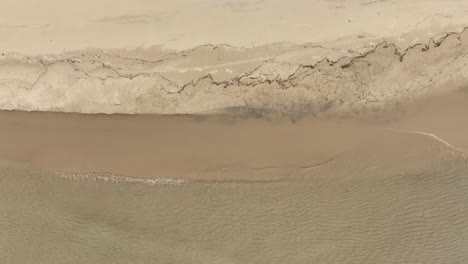 waves cresting along the shore of lake michigan