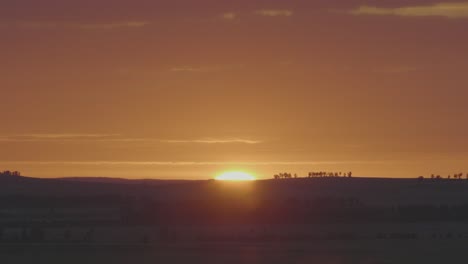 sunrise over a landscape