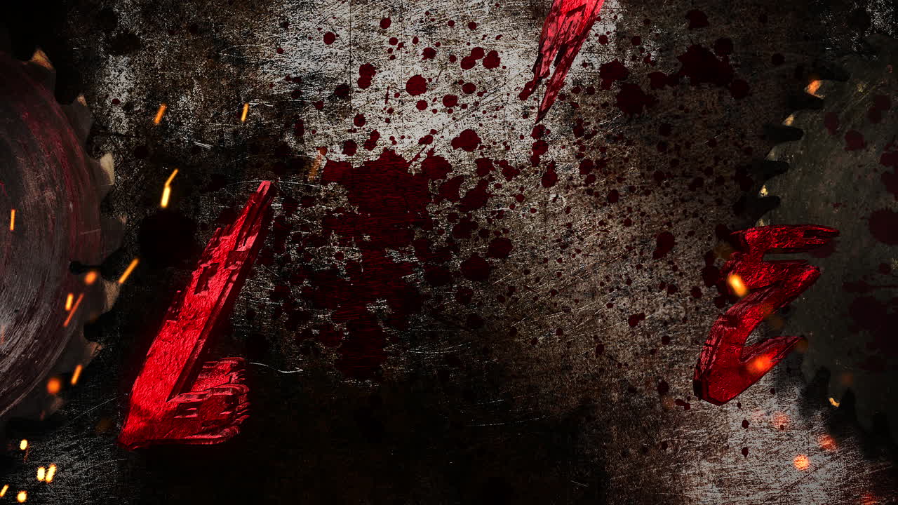 feliz halloween y fondo de terror místico con sierra eléctrica