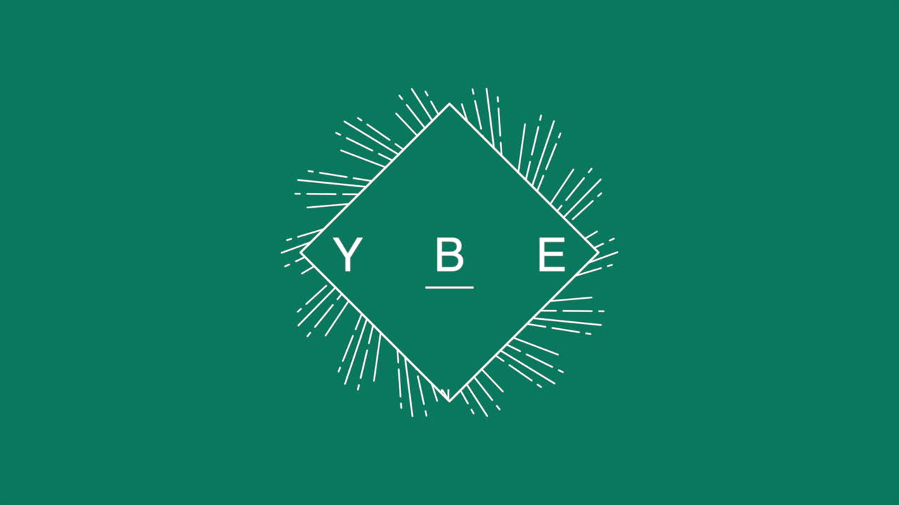Cyber Monday text with lines on green modern gradient