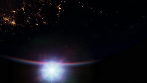 planeta tierra vista del globo desde el espacio que muestra la superficie realista de la tierra