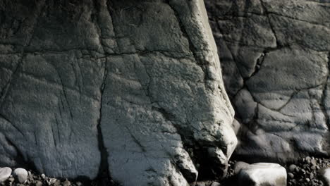 close up of rocky stones formation