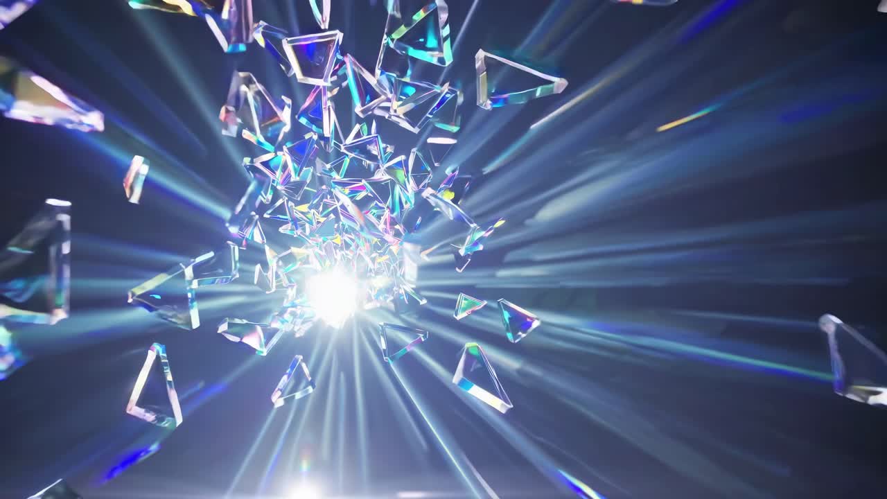 깨진 유리 폭발