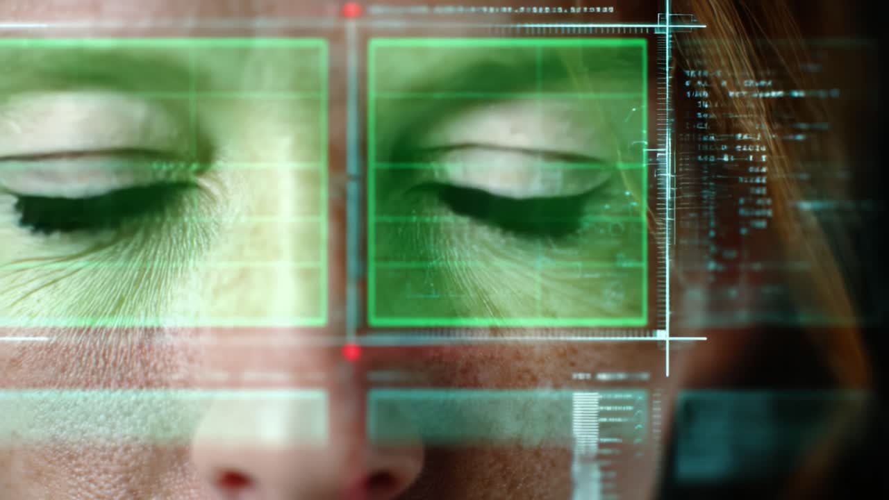 A Fascinating Journey Through the Depths of Eye Recognition Technology: Capturing the Moment of Transformation from Open to Closed Eyes with Experimental Graphics