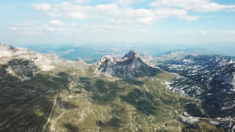 mountain range aerial view