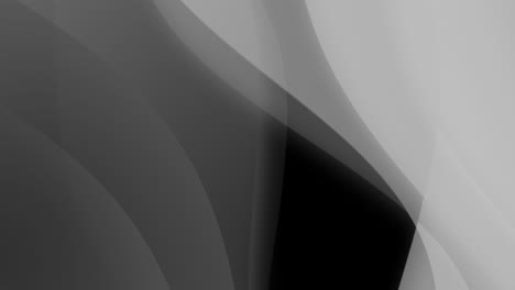 animation of grey waving layers with copy space on black background