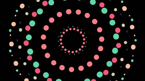 Modern circles pattern animation background.2d element explode motion graphic background with alpha channel.