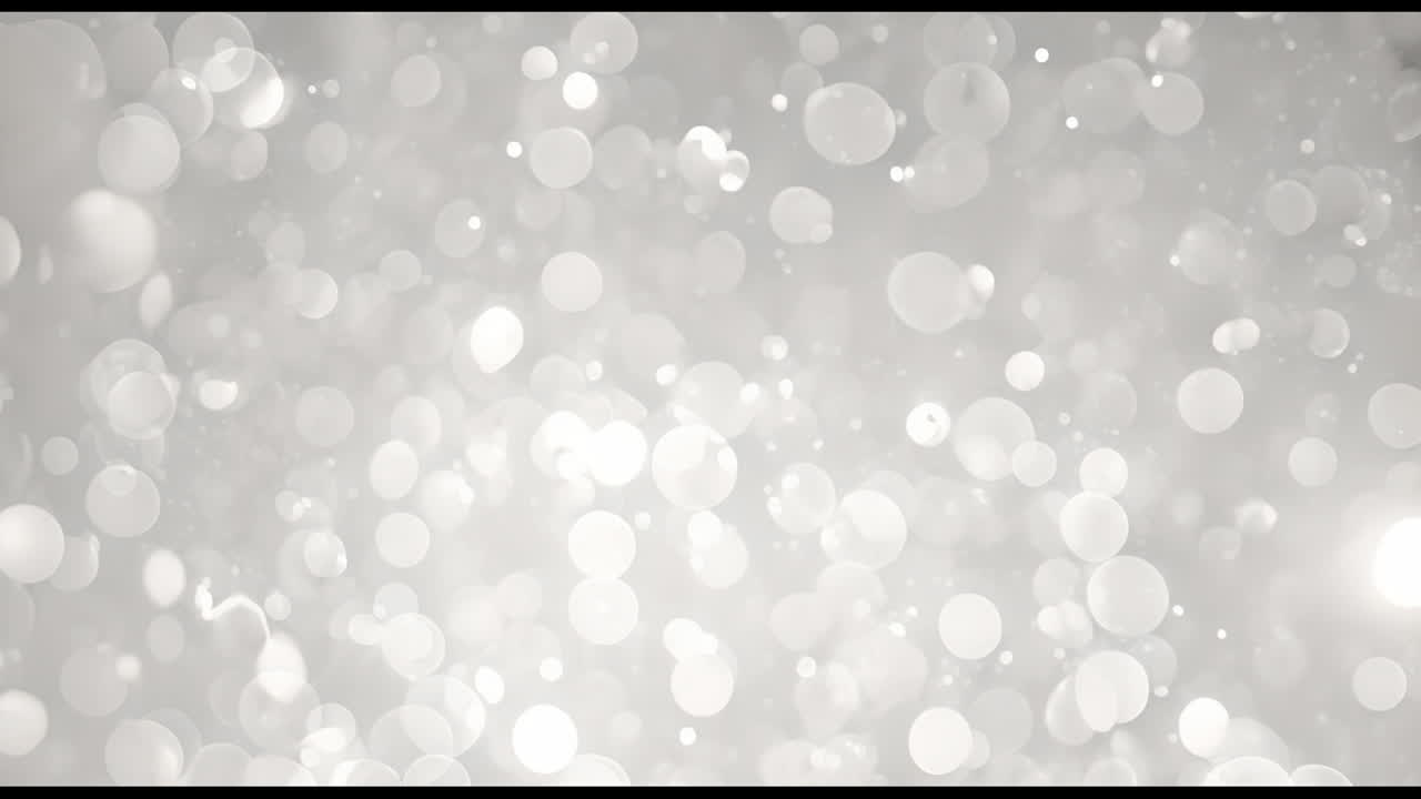 Abstract White Bokeh Lights Background